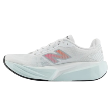Tênis New Balance Fuelcell Rebel V5 Feminino - Branco/Rosa