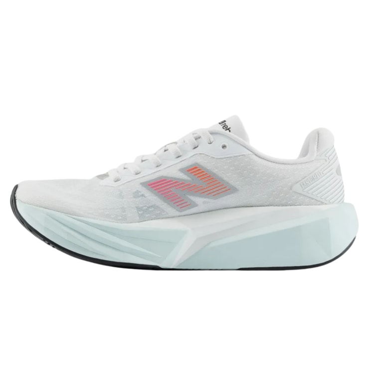 Tênis New Balance Fuelcell Rebel V5 Feminino - Branco/Rosa