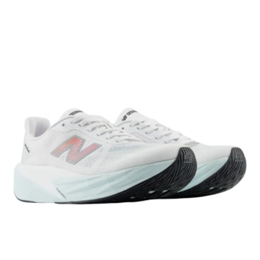 Tênis New Balance Fuelcell Rebel V5 Feminino - Branco/Rosa
