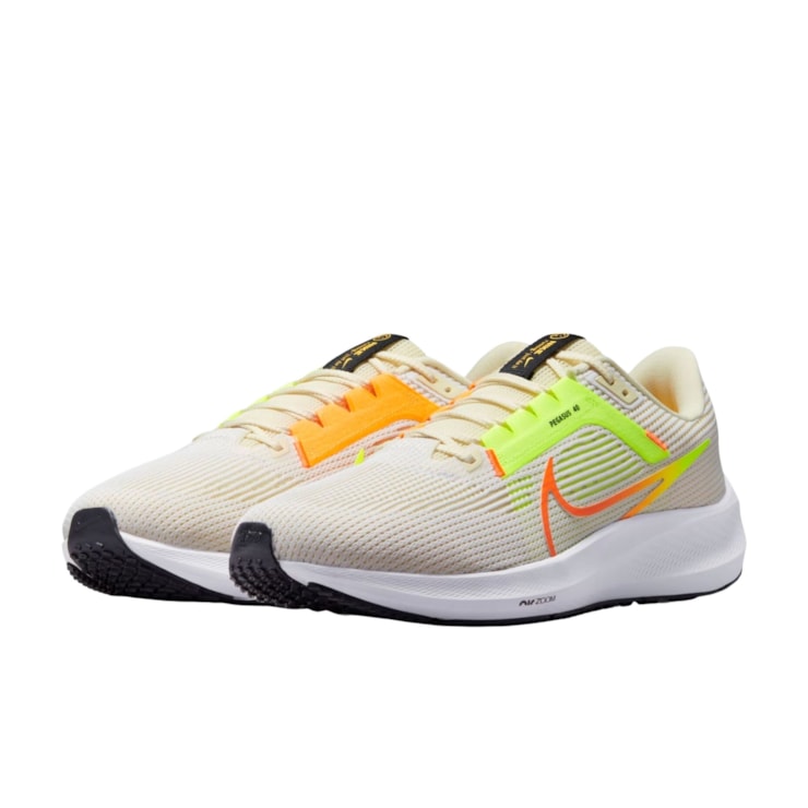Tênis Nike Pegasus 40 Masculino - Branco/Limão