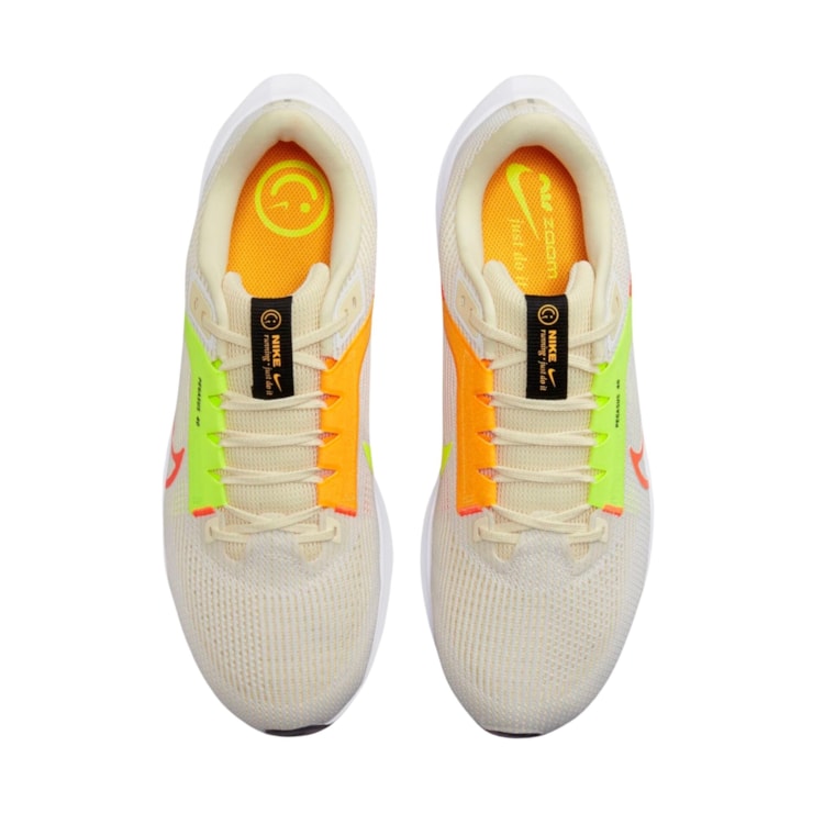Tênis Nike Pegasus 40 Masculino - Branco/Limão
