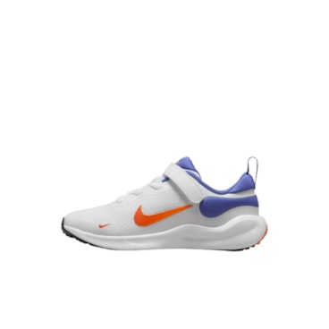 Tênis Nike Revolution 7 Velcro Infantil - Branco/Azul
