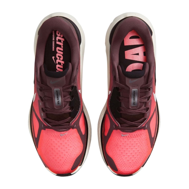 Tênis Nike Structure Plus Feminino - Coral/Bordô