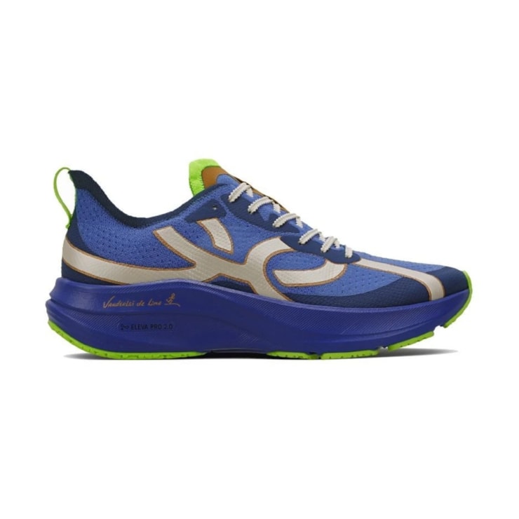 Tênis Olympikus Corre 4 Vanderlei Unissex - Azul Royal/Verde