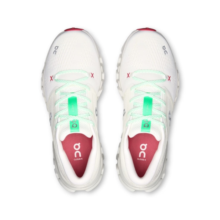 Tênis On Cloud X 5 Feminino - Off White/Verde