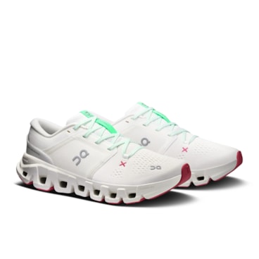 Tênis On Cloud X 5 Feminino - Off White/Verde