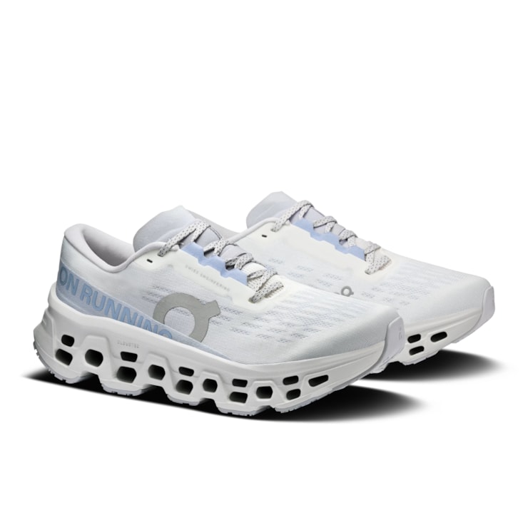 Tênis On Cloudmonster 3 Feminino - Branco/Azul