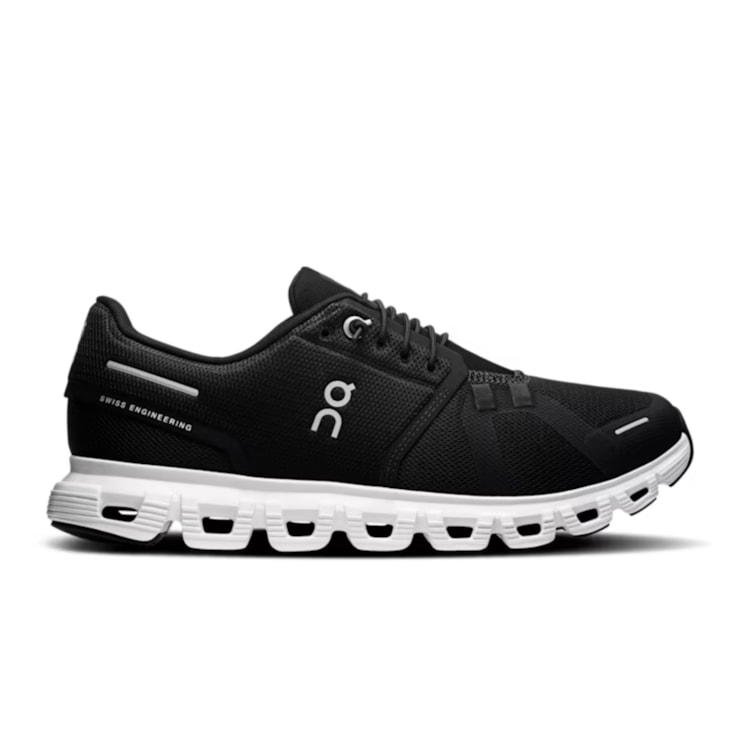 Tênis On Running Cloud 6 Feminino - Preto/Branco
