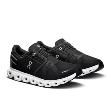 Tênis On Running Cloud 6 Feminino - Preto/Branco
