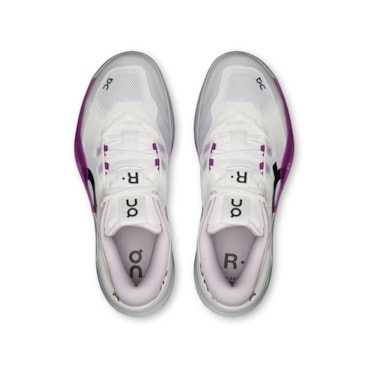Tênis On The Roger Pro 3 Quadra Rápida Feminino - Branco/Roxo