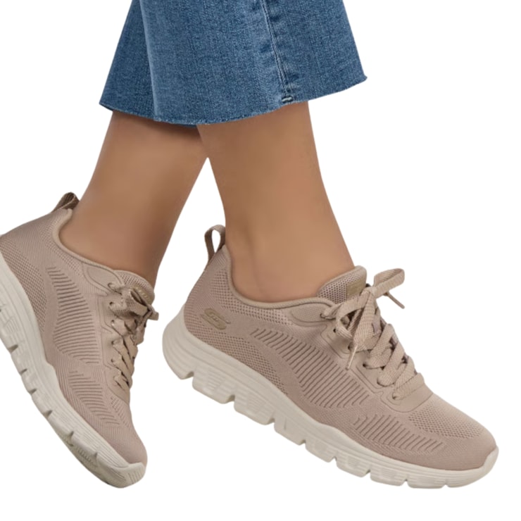 Tênis Skechers Bobs Sport B Light Feminino - Marrom Claro