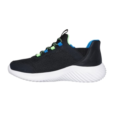 Tênis Skechers Bounder Brisk Burst Infantil - Preto