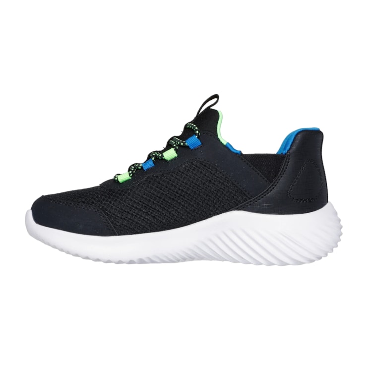 Tênis Skechers Bounder Brisk Burst Infantil - Preto