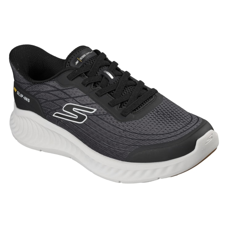 Tênis Skechers Go Walk Now Urgent Masculino - Preto/Cinza