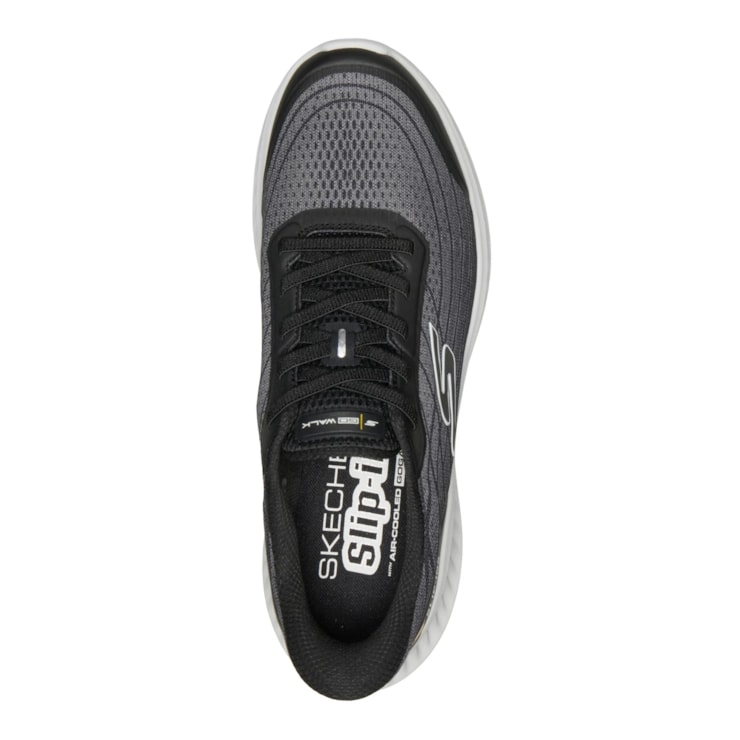 Tênis Skechers Go Walk Now Urgent Masculino - Preto/Cinza