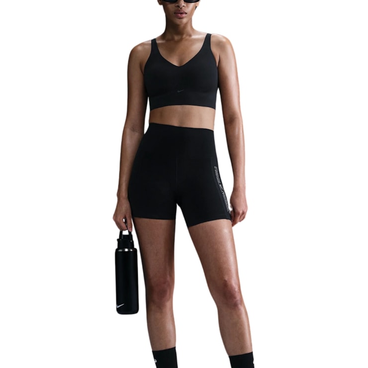 Top Nike Alate Medium Support Bra Feminino - Preto