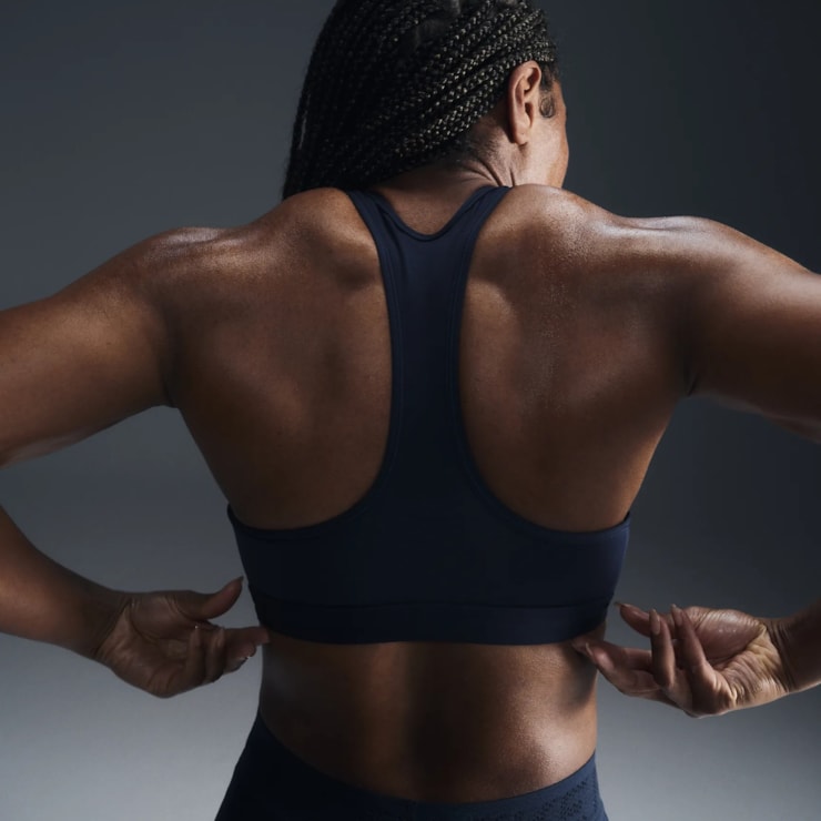 Top Nike Swoosh Medium Support Feminino - Azul