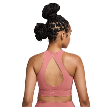 Top Nike Twist Bra Feminino - Rosa
