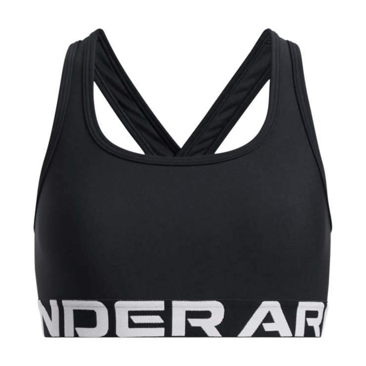 Top Under Armour Crossback Bra Infantil - Preto