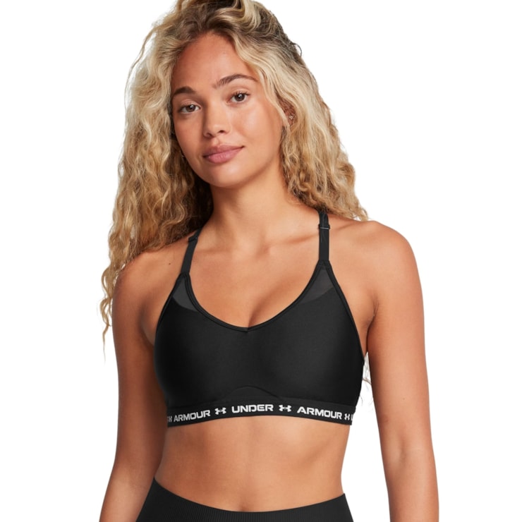 Top Under Armour Crossback Low Bra Feminino - Preto
