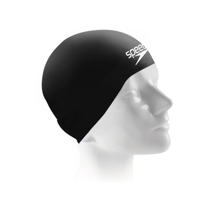 Touca De Natação Speedo Fastshark Unissex - Preta Fosca