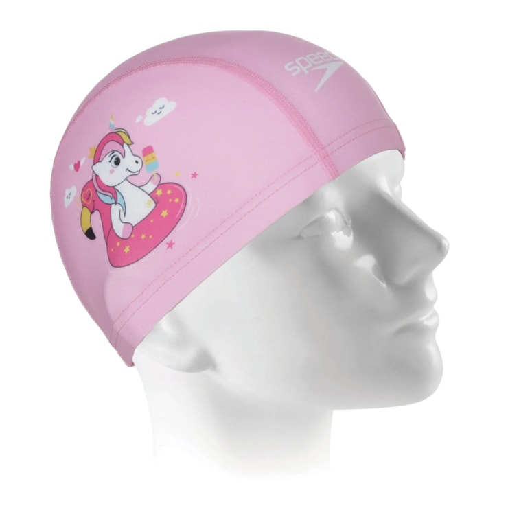 Touca De Natação Speedo Fun Cap Unicórnio Infantil - Rosa