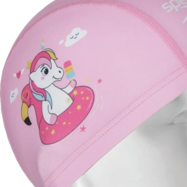 Touca De Natação Speedo Fun Cap Unicórnio Infantil - Rosa