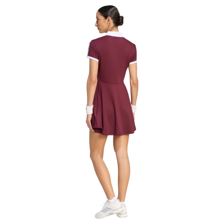 Vestido Adidas Heritage Classic Tennis Feminino - Bordô