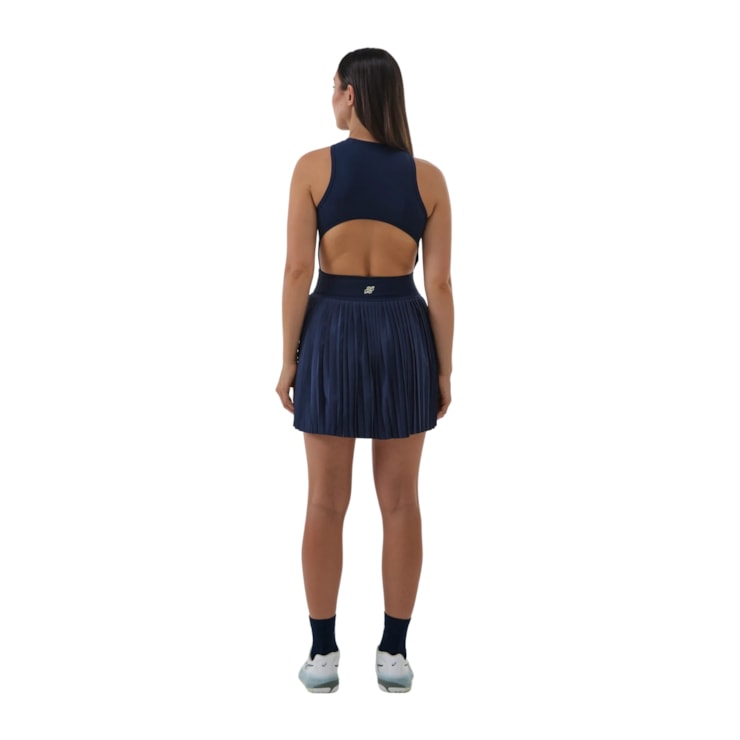 Vestido Slyce On Season Elegance Ls Feminino - Marinho