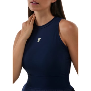 Vestido Slyce On Season Elegance Ls Feminino - Marinho