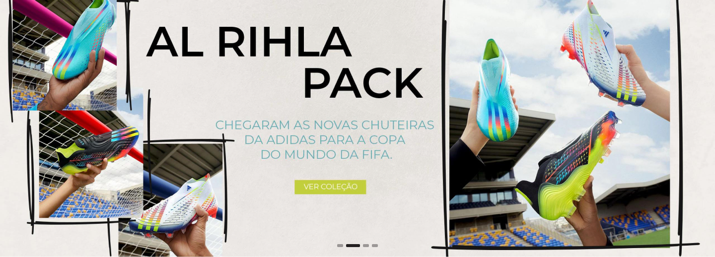 Al Rihla Pack — novas chuteiras da Adidas para a Copa do Mundo da FIFA